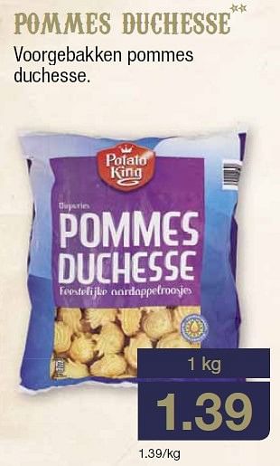 Aanbiedingen Pommes duchesse - Huismerk - Aldi - Geldig van 23/12/2015 tot 29/12/2015 bij Aldi