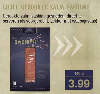 Aanbiedingen Licht gerookte zalm sashimi - Huismerk - Aldi - Geldig van 13/12/2015 tot 31/12/2015 bij Aldi