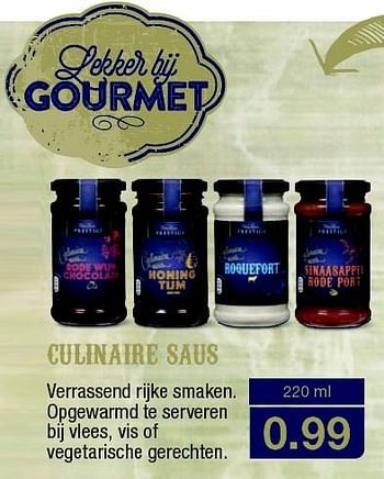 Aanbiedingen Culinaire saus - Huismerk - Aldi - Geldig van 13/12/2015 tot 31/12/2015 bij Aldi