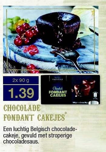 Aanbiedingen Chocolade fondant cakejes - Huismerk - Aldi - Geldig van 13/12/2015 tot 31/12/2015 bij Aldi