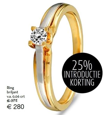 Aanbiedingen Ring briljant v.a. 0,06 crt - Huismerk - Siebel Juweliers - Geldig van 13/12/2015 tot 31/12/2015 bij Siebel Juweliers