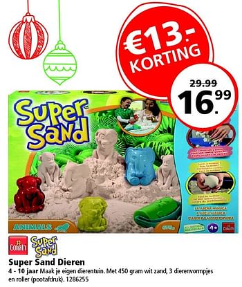 Aanbiedingen Super sand dieren - Goliath - Geldig van 19/12/2015 tot 31/12/2015 bij Intertoys