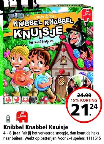 Aanbiedingen Knibbel knabbel knuisje - Jumbo - Geldig van 19/12/2015 tot 31/12/2015 bij Intertoys