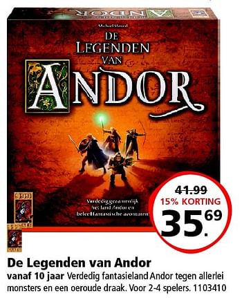 Aanbiedingen De legenden van andor - 999games - Geldig van 19/12/2015 tot 31/12/2015 bij Intertoys