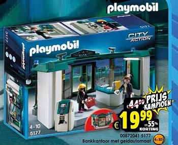 Aanbiedingen Playmobil bankkantoor met geldautomaat - Playmobil - Geldig van 02/01/2016 tot 17/01/2016 bij ToyChamp