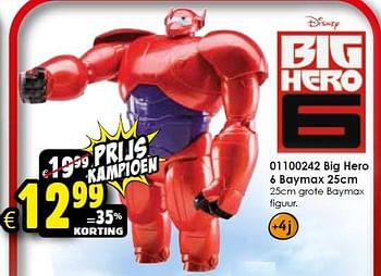 Aanbiedingen Big hero 6 baymax - Big Hero 6 - Geldig van 02/01/2016 tot 17/01/2016 bij ToyChamp