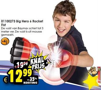 Aanbiedingen Big hero 6 rocket fist - Big Hero 6 - Geldig van 02/01/2016 tot 17/01/2016 bij ToyChamp