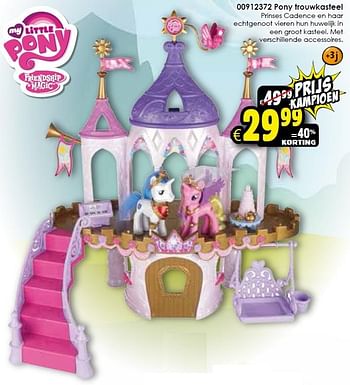 Aanbiedingen Pony trouwkasteel - My Little Pony - Geldig van 02/01/2016 tot 17/01/2016 bij ToyChamp