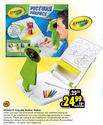 Aanbiedingen Crayola marker maker - Crayola - Geldig van 02/01/2016 tot 17/01/2016 bij ToyChamp