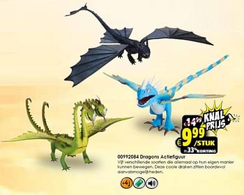 Aanbiedingen Dragons actiefiguur - Dreamworks - Geldig van 02/01/2016 tot 17/01/2016 bij ToyChamp