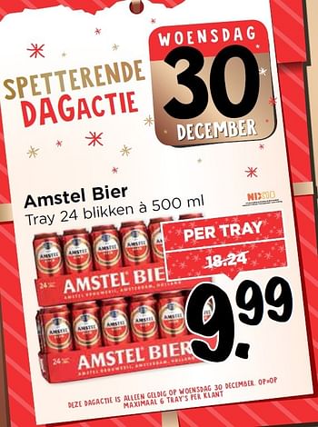 Aanbiedingen Amstel bier - Amstel - Geldig van 28/12/2015 tot 02/01/2016 bij Vomar