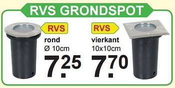 Aanbiedingen Rvs grondspot - Huismerk - Van Cranenbroek - Geldig van 04/01/2016 tot 24/01/2016 bij Van Cranenbroek