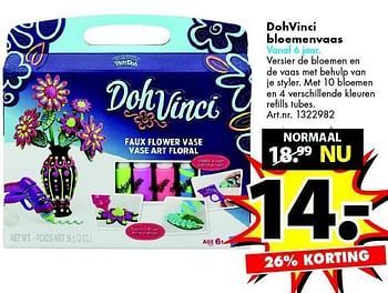 Aanbiedingen Dohvinci bloemenvaas - DohVinci - Geldig van 26/12/2015 tot 10/01/2016 bij Bart Smit