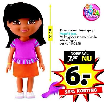 Aanbiedingen Dora avonturenpop - Dora - Geldig van 26/12/2015 tot 10/01/2016 bij Bart Smit
