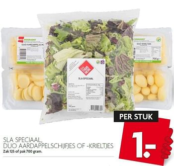 Aanbiedingen Speciaal, duo aardappelschijfjes of -krieltjes - Huismerk - Deka Markt - Geldig van 03/01/2016 tot 09/01/2016 bij Deka Markt