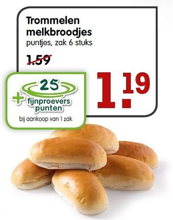 Aanbiedingen Trommelen melkbroodjes - Trommelen - Geldig van 03/01/2016 tot 09/01/2016 bij Em-té