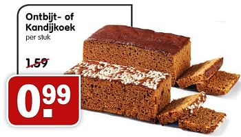 Aanbiedingen Ontbijt of kandijkoek - Huismerk - Em-té - Geldig van 03/01/2016 tot 09/01/2016 bij Em-té