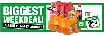 Aanbiedingen Coca cola of fanta - Huismerk - Big Bazar - Geldig van 04/01/2016 tot 17/01/2016 bij Big Bazar