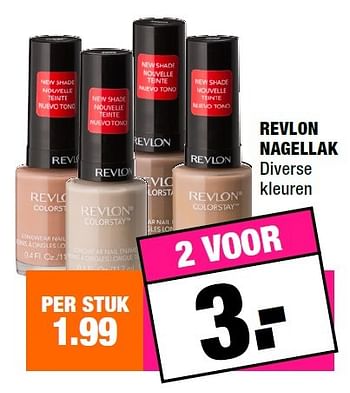 Aanbiedingen Revlon nagellak - Revlon - Geldig van 04/01/2016 tot 17/01/2016 bij Big Bazar