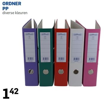 Aanbiedingen Ordner pp - Office Essentials - Geldig van 04/01/2016 tot 25/01/2016 bij Action