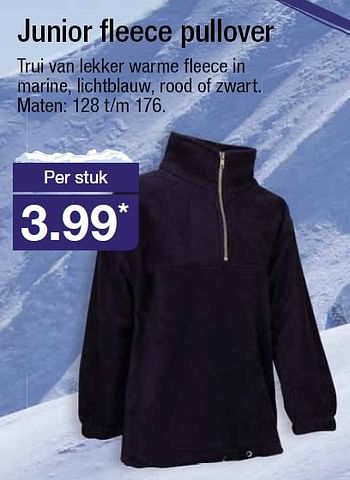 Aanbiedingen Junior fleece pullover - Huismerk - Aldi - Geldig van 06/01/2016 tot 12/01/2016 bij Aldi