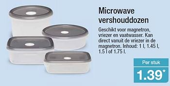 Aanbiedingen Microwave vershouddozen - Huismerk - Aldi - Geldig van 06/01/2016 tot 12/01/2016 bij Aldi