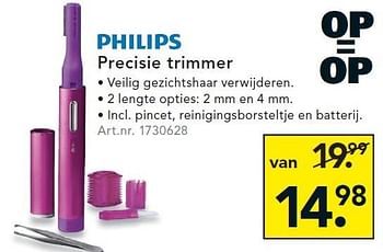 Aanbiedingen Philips precisie trimmer - Philips - Geldig van 04/01/2016 tot 13/01/2016 bij Blokker