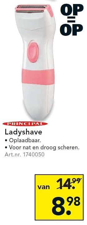 Aanbiedingen Ladyshave - Principal - Geldig van 04/01/2016 tot 13/01/2016 bij Blokker