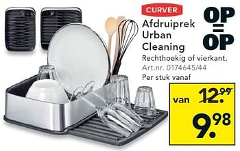 Aanbiedingen Afdruiprek urban cleaning - Curver - Geldig van 04/01/2016 tot 13/01/2016 bij Blokker