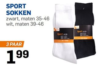 Aanbiedingen Sport sokken - Huismerk - Action - Geldig van 04/01/2016 tot 08/02/2016 bij Action