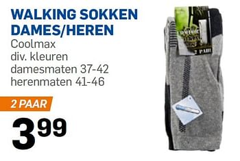 Aanbiedingen Walking sokken dames-heren - Huismerk - Action - Geldig van 04/01/2016 tot 08/02/2016 bij Action