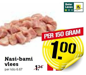 Aanbiedingen Nasi-bami vlees - Huismerk - Coop - Geldig van 11/01/2016 tot 17/01/2016 bij Coop