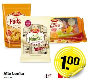 Aanbiedingen Alle lonka - Lonka - Geldig van 11/01/2016 tot 17/01/2016 bij Coop