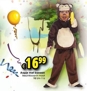 Aanbiedingen Aapje met banaan - Huismerk - Toychamp - Geldig van 16/01/2016 tot 14/02/2016 bij ToyChamp
