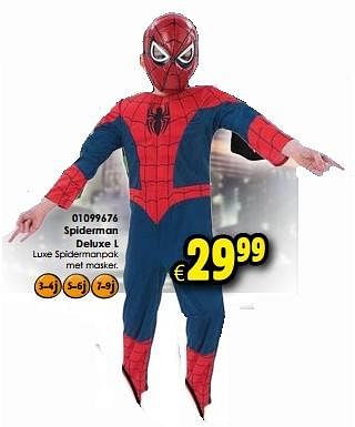 Aanbiedingen Spiderman deluxe l - Huismerk - Toychamp - Geldig van 16/01/2016 tot 14/02/2016 bij ToyChamp