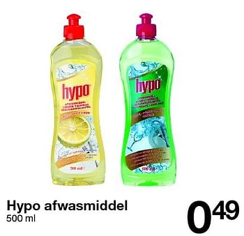 Aanbiedingen Hypo afwasmiddel - Hypo - Geldig van 15/01/2016 tot 23/01/2016 bij Zeeman