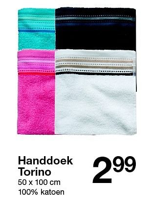 Aanbiedingen Handdoek torino - Huismerk - Zeeman  - Geldig van 15/01/2016 tot 23/01/2016 bij Zeeman