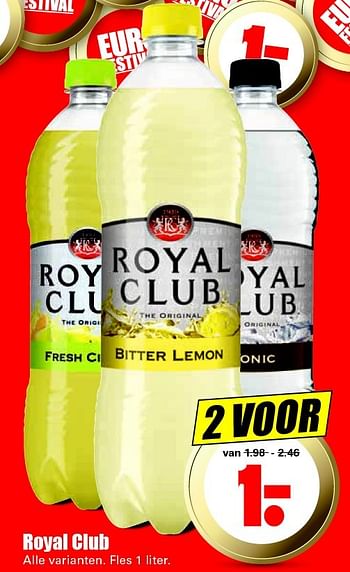 Aanbiedingen Royal club - Royal Club - Geldig van 17/01/2016 tot 23/01/2016 bij Lekker Doen
