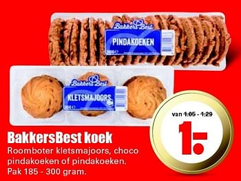 Aanbiedingen Bakkersbest koek roomboter kletsmajoors - BakkersBest - Geldig van 17/01/2016 tot 23/01/2016 bij Lekker Doen