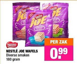 Aanbiedingen Nestlé joe wafels - Nestlé - Geldig van 18/01/2016 tot 31/01/2016 bij Big Bazar