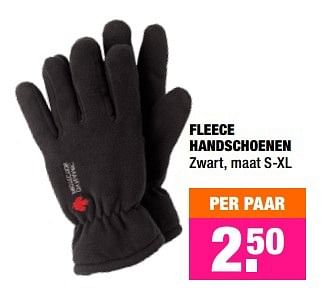 Aanbiedingen Fleece handschoenen - Huismerk - Big Bazar - Geldig van 18/01/2016 tot 31/01/2016 bij Big Bazar