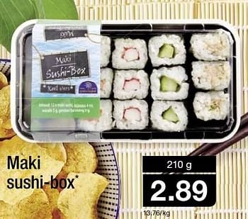 Aanbiedingen Maki sushi-box - Huismerk - Aldi - Geldig van 20/01/2016 tot 26/01/2016 bij Aldi
