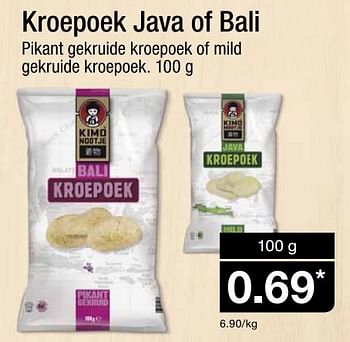 Aanbiedingen Kroepoek java of bali - Huismerk - Aldi - Geldig van 20/01/2016 tot 26/01/2016 bij Aldi