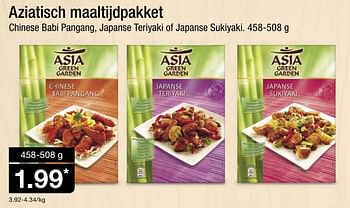 Aanbiedingen Aziatisch maaltijdpakket - Asia Green Garden - Geldig van 20/01/2016 tot 26/01/2016 bij Aldi