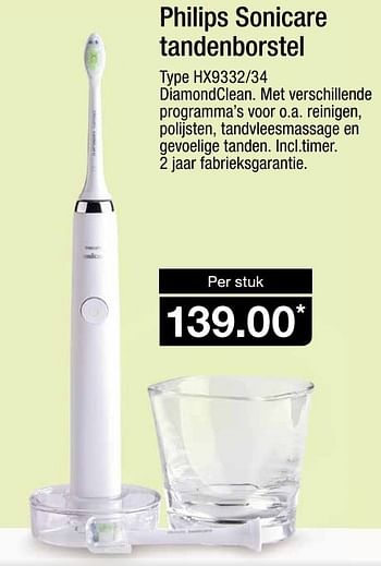 Aanbiedingen Philips sonicare tandenborstel hx9332-34 - Philips - Geldig van 20/01/2016 tot 26/01/2016 bij Aldi