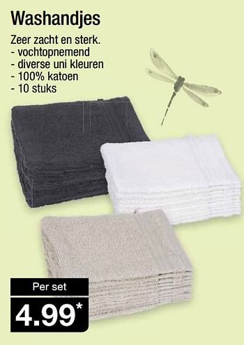 Aanbiedingen Washandjes - Huismerk - Aldi - Geldig van 20/01/2016 tot 26/01/2016 bij Aldi