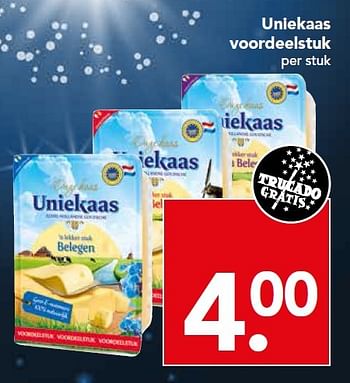 Aanbiedingen Uniekaas voordeelstuk - Uniekaas - Geldig van 24/01/2016 tot 30/01/2016 bij Deen Supermarkten