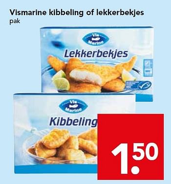 Aanbiedingen Vismarine kibbeling of lekkerbekjes - Vismarine - Geldig van 24/01/2016 tot 30/01/2016 bij Deen Supermarkten