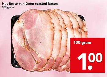 Aanbiedingen Het beste van deen roasted bacon - Huismerk deen supermarkt - Geldig van 24/01/2016 tot 30/01/2016 bij Deen Supermarkten
