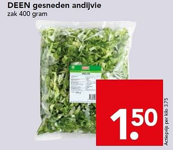 Aanbiedingen Deen gesneden andijvie - Huismerk deen supermarkt - Geldig van 24/01/2016 tot 30/01/2016 bij Deen Supermarkten